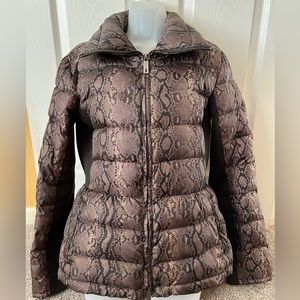 Kenneth Cole Women’s Snake Print Winter Coat Size Large